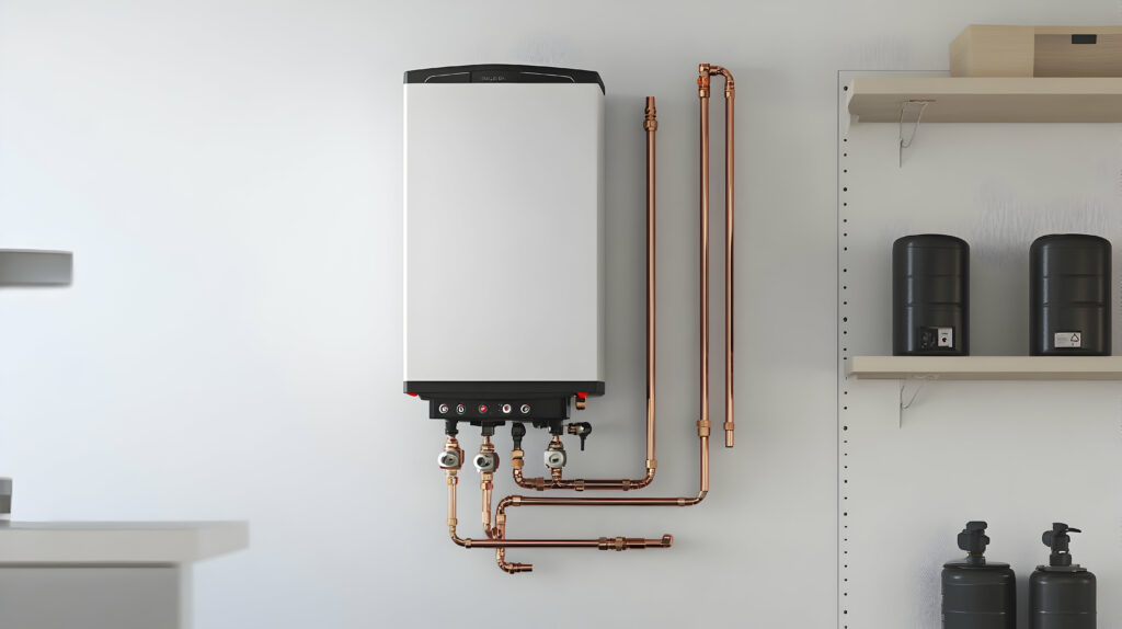 worker-repairing-water-heater-in-home